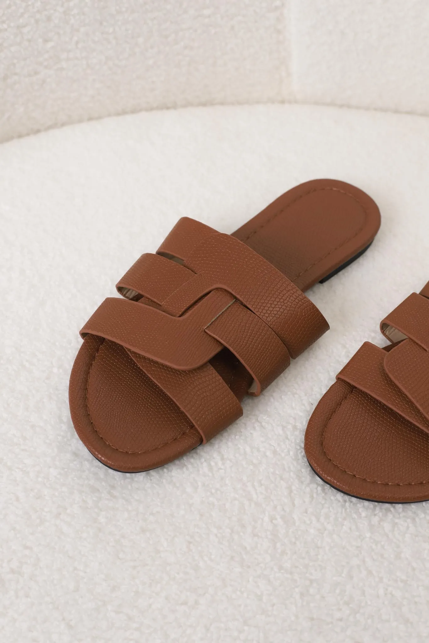 Ash Braided Slides - Brown sold by Salty Crush product image thumbnail 4