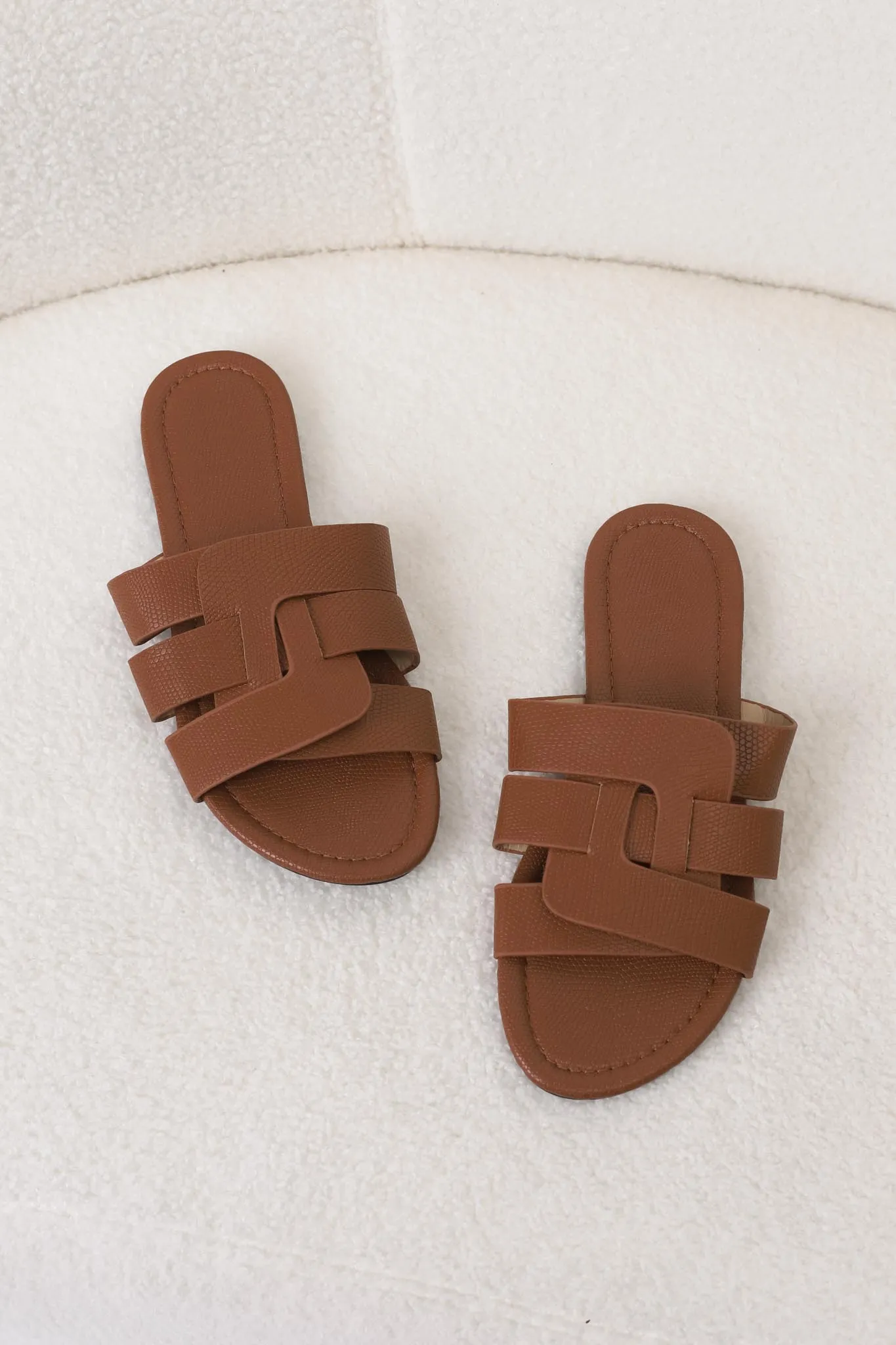 Ash Braided Slides - Brown sold by Salty Crush product image thumbnail 2