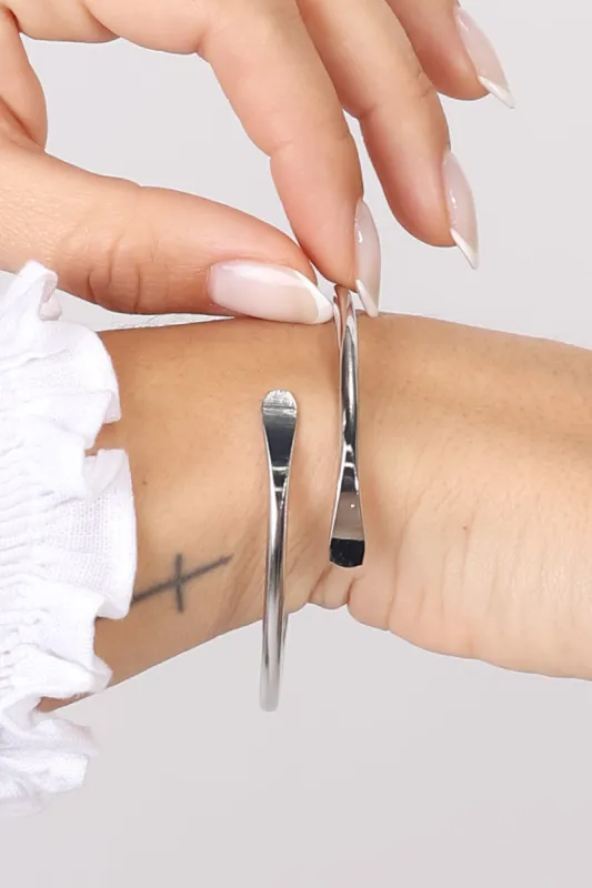 Bryn Cuff Bracelet - Silver sold by Salty Crush