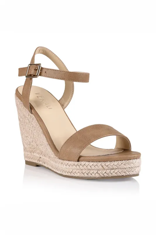 Amaya Rope Wedges - Biscuit Softee sold by Salty Crush