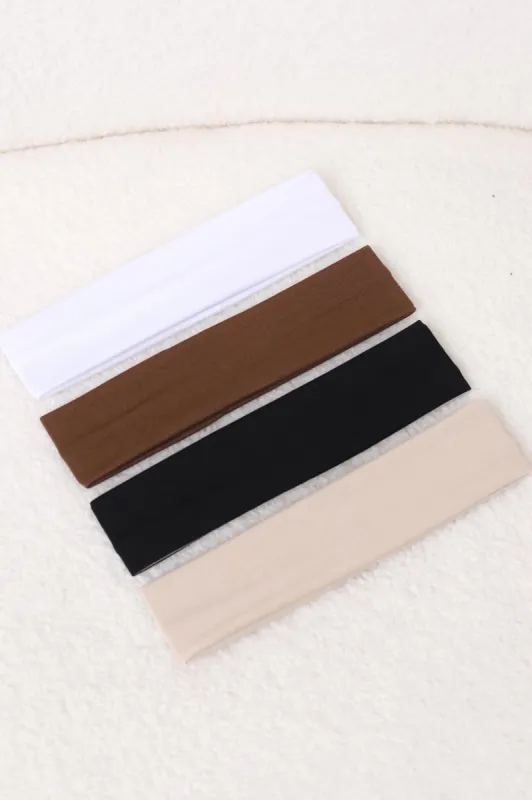 4 Pack Otto Elasticated Headband - Mocha sold by Salty Crush