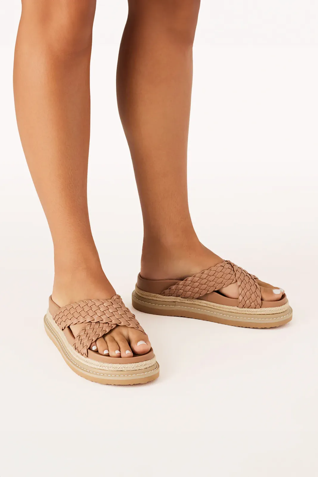 Allyra Slides - Dark Sand sold by Salty Crush