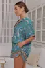 JAASE - Lola Shirt: High-Low Button Down Shirt in Ventura Print sold by Salty Crush