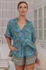 JAASE - Lola Shirt: High-Low Button Down Shirt in Ventura Print sold by Salty Crush