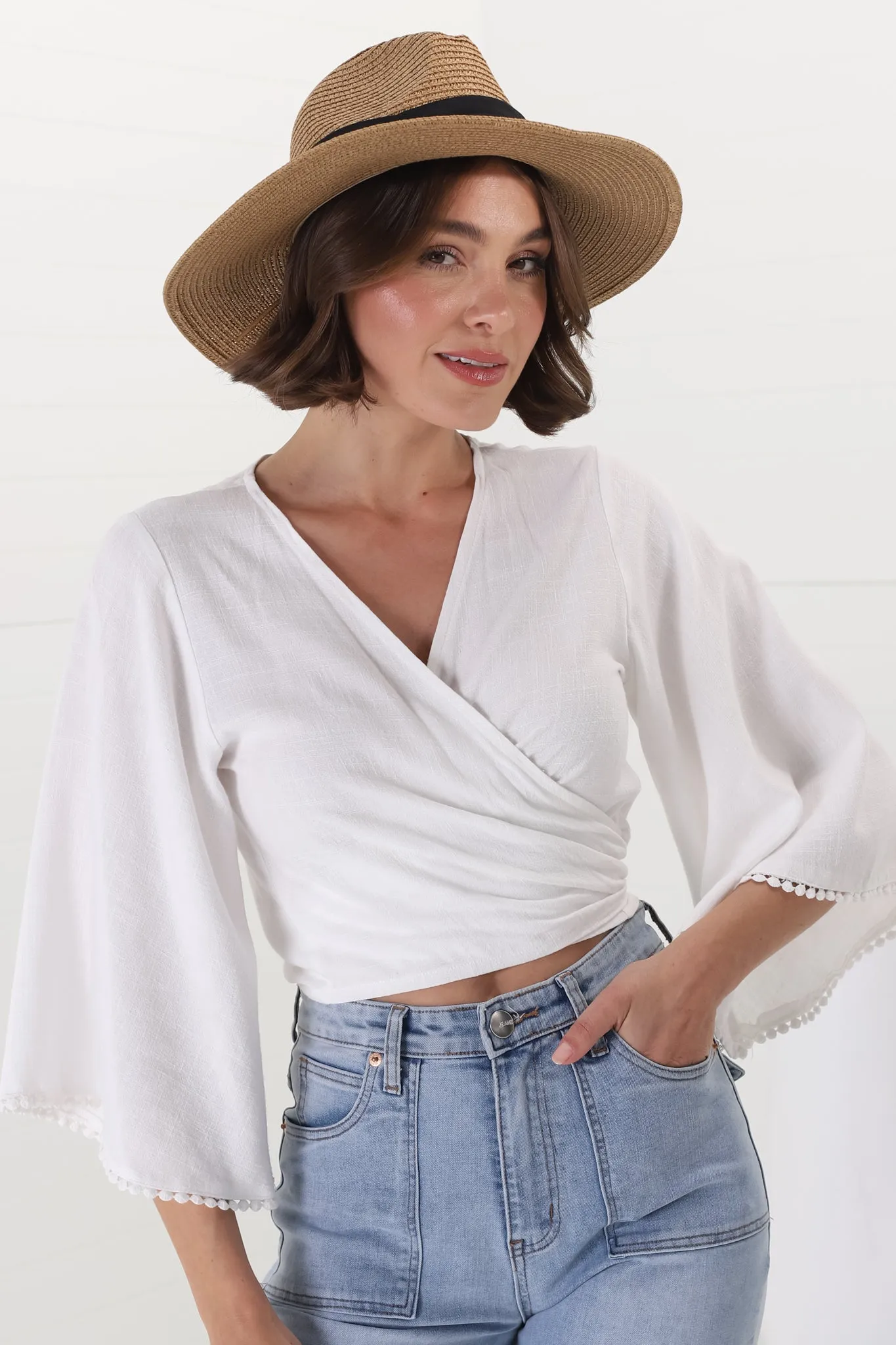 Apollo Woven Fedora - Natural sold by Salty Crush product image thumbnail 2