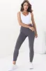 Axel Leggings - High Waisted Full Length Leggings in Dark Grey sold by Salty Crush