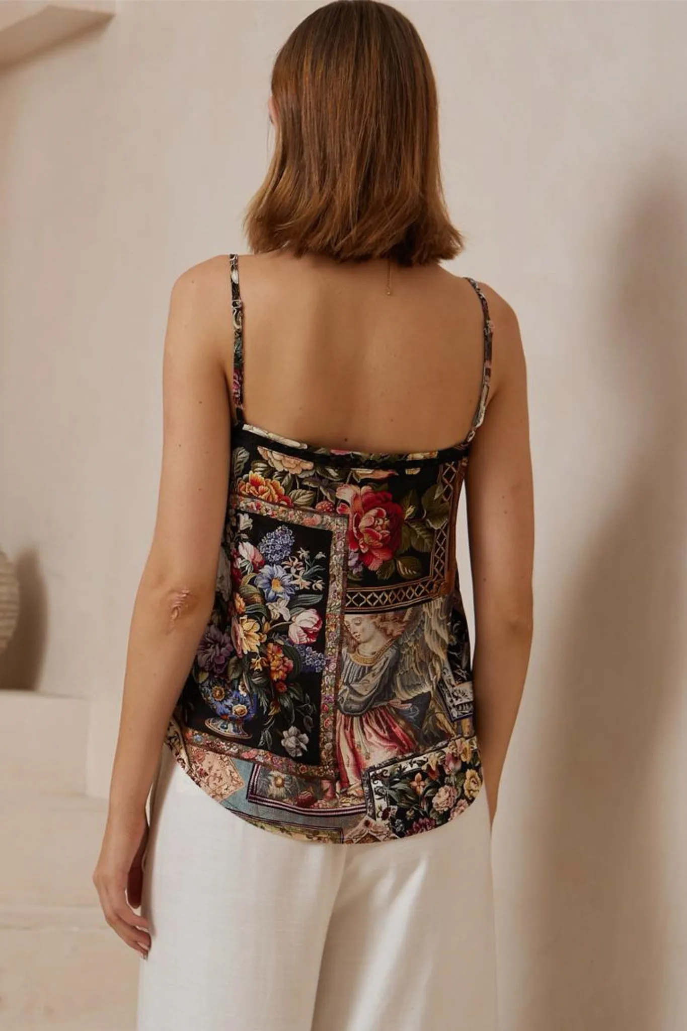 Hoian Cami - Lace Detailed Camisole in Elaine Print sold by Salty Crush product image thumbnail 4
