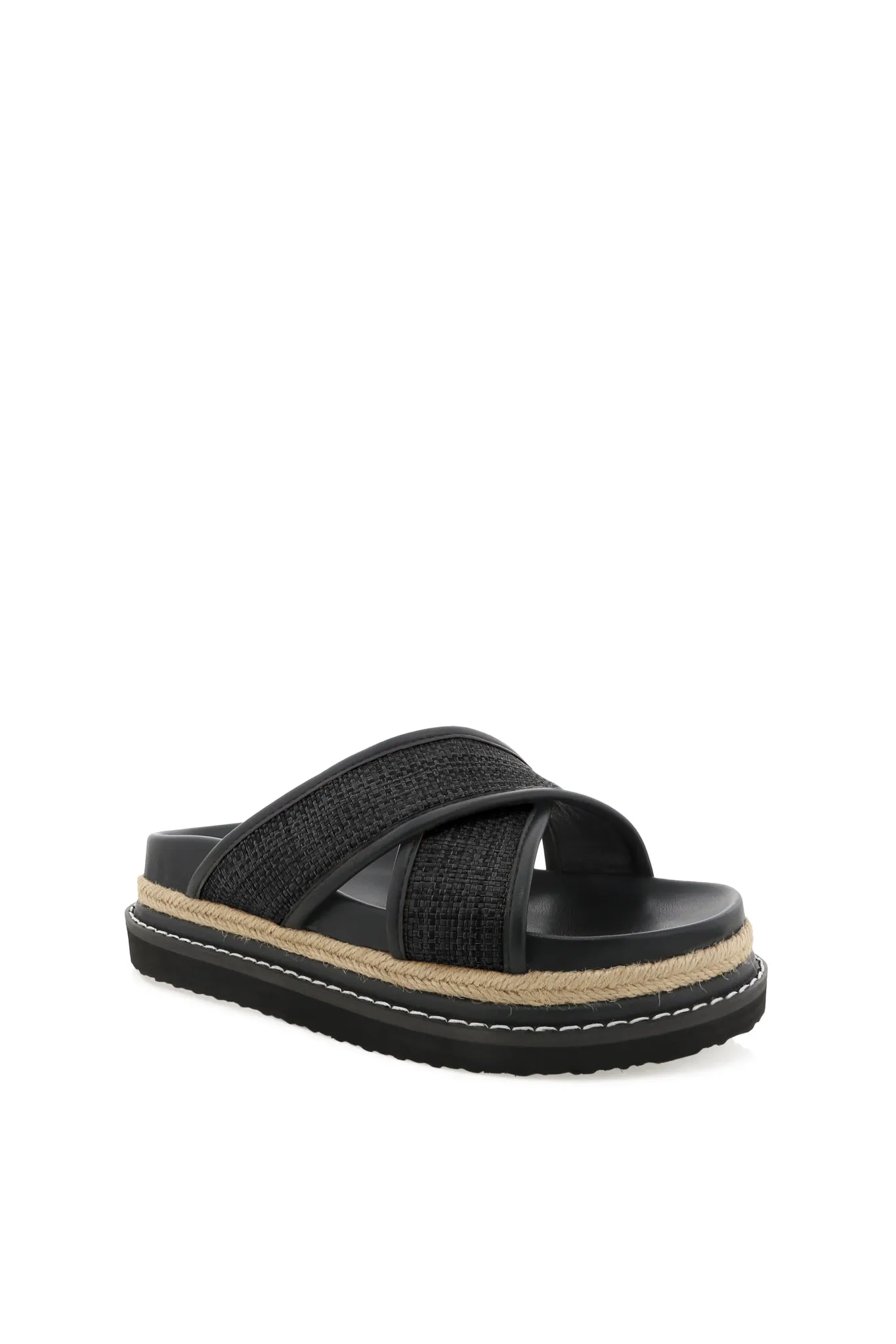 Aysha Sandals - Black Raffia sold by Salty Crush product image thumbnail 2
