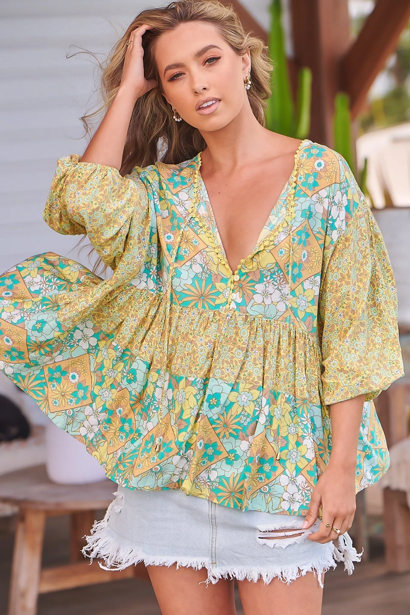 Chloe - Pompeii Citrus Top sold by Salty Crush product image thumbnail 3