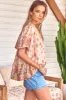 JAASE - Sierra Top: Short Balloon Sleeve Button Down Shirt in Daisies Print sold by Salty Crush
