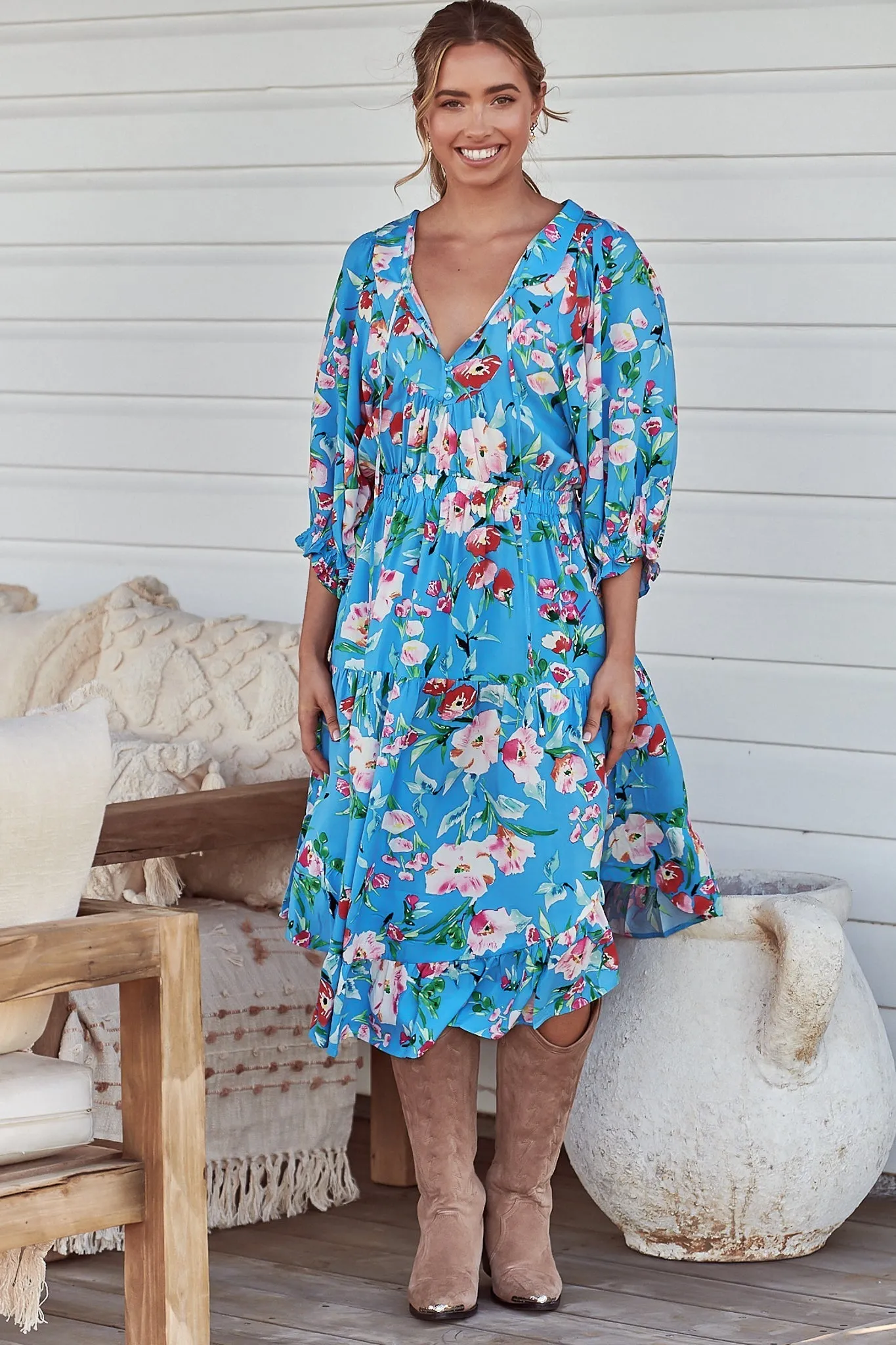 Jasmine - Imagination Midi Dress sold by Salty Crush