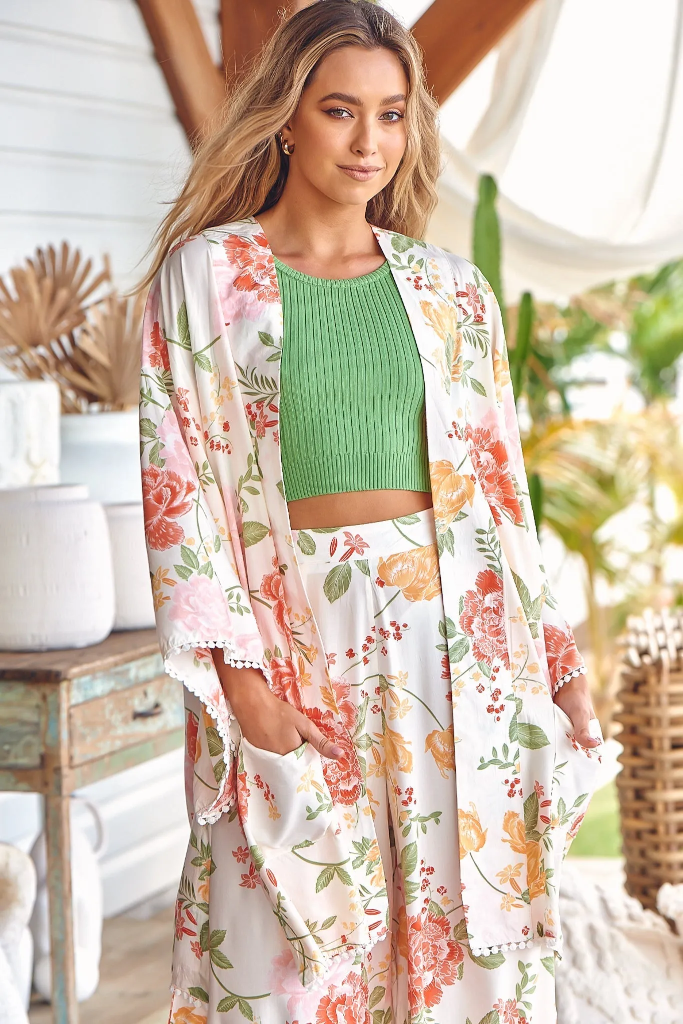 Zoran - Verbena Kimono sold by Salty Crush