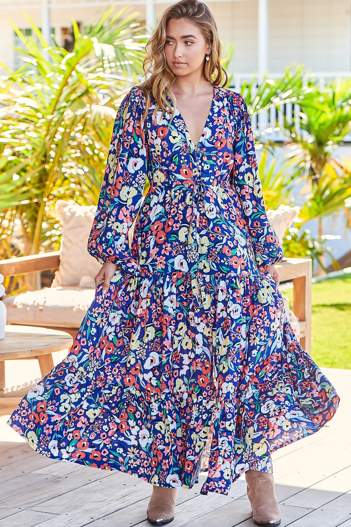 Teresa - Carnation Maxi Dress sold by Salty Crush product image thumbnail 5