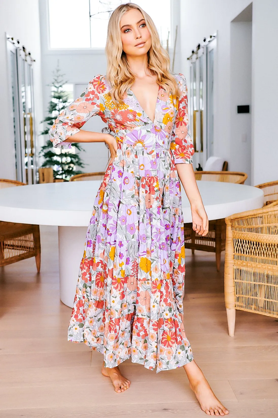 Berry - Secret Garden Maxi Dress sold by Salty Crush product image thumbnail 2