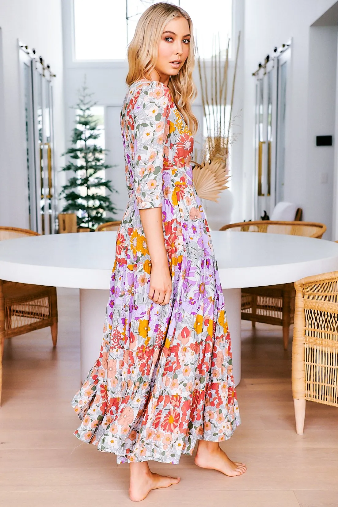Berry - Secret Garden Maxi Dress sold by Salty Crush product image thumbnail 4