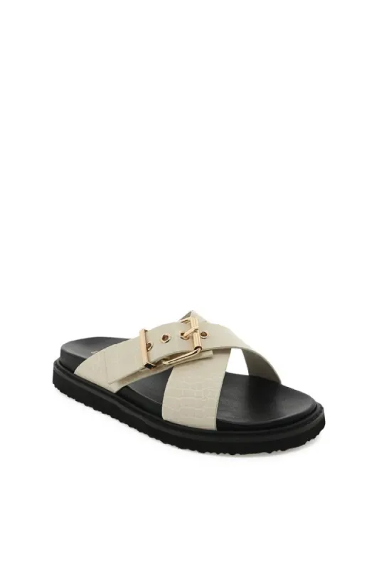 Zayla Sandals - Bone sold by Salty Crush
