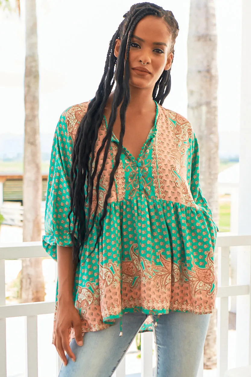 Chloe - Jade Top sold by Salty Crush