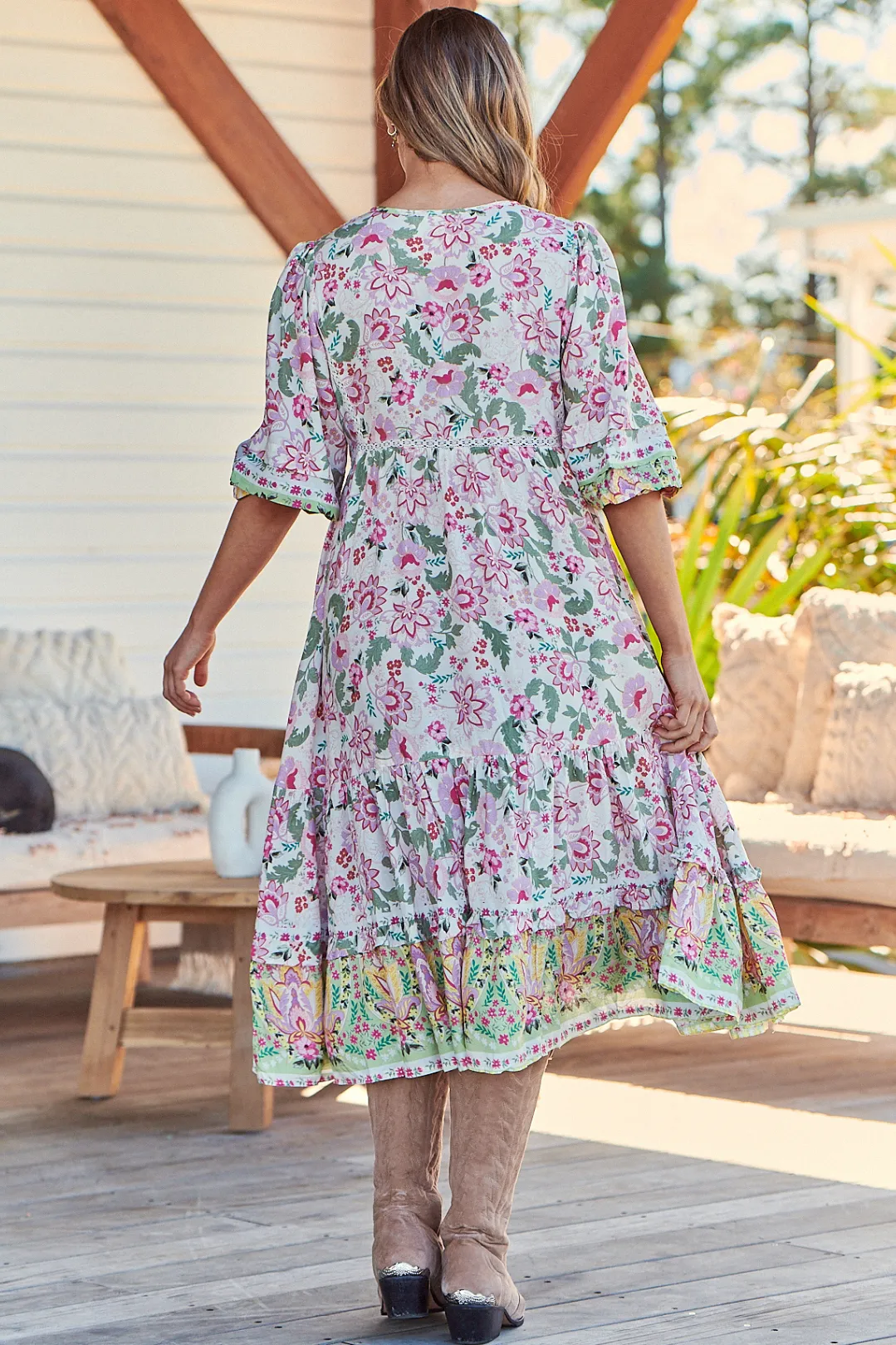 Monday - Sakura Midi Dress sold by Salty Crush product image thumbnail 5