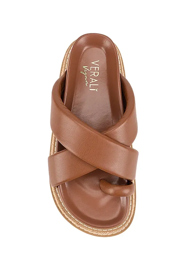 Thelma Flatform Slides - Cognac Brown sold by Salty Crush product image thumbnail 2
