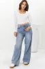 Joey Jeans - Relaxed Mid Rise Mum Jeans in Light Denim sold by Salty Crush