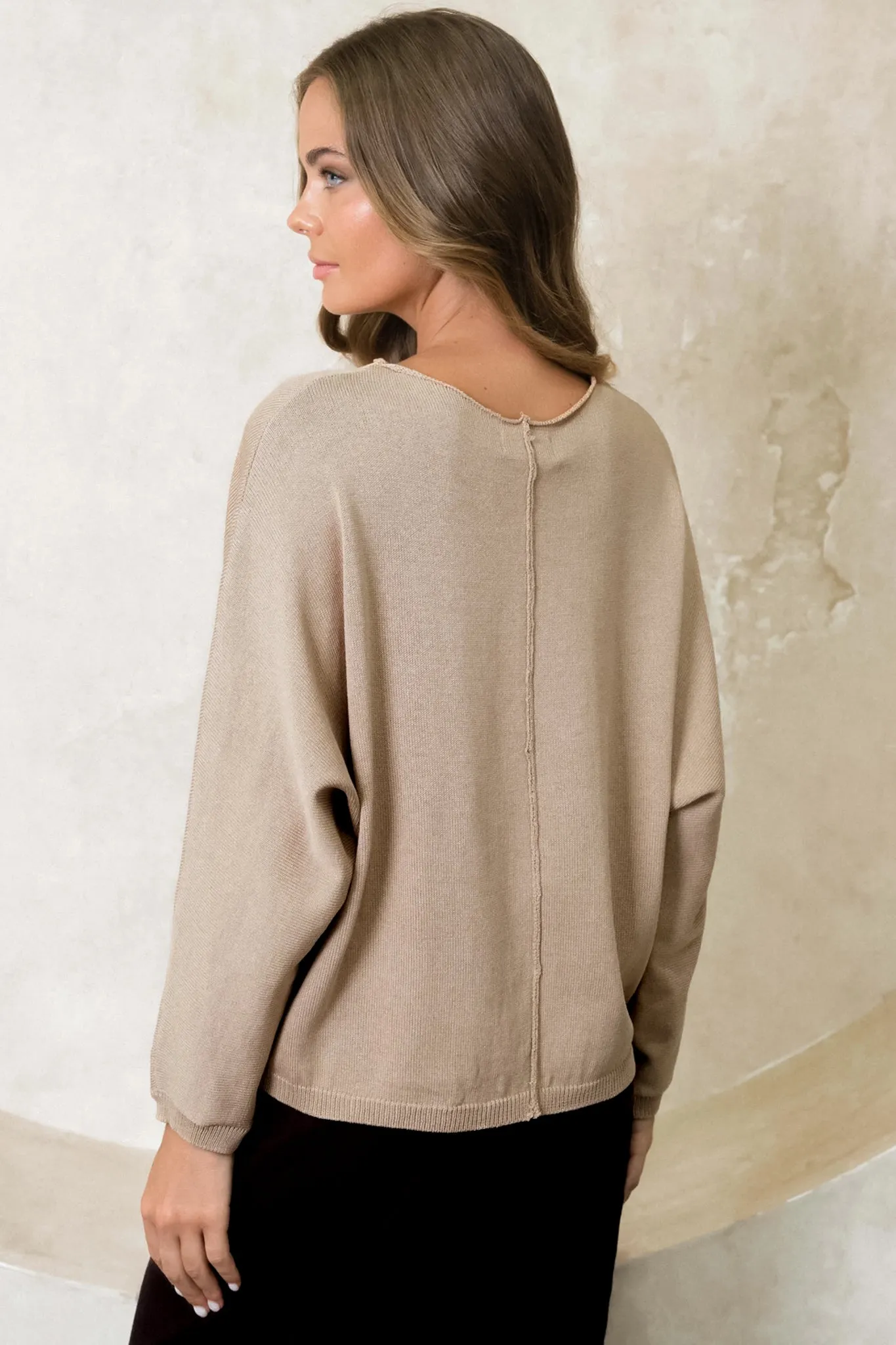 Sully Jumper - Crinkle Center Seam Jumper in Mocha sold by Salty Crush product image thumbnail 3