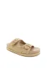 Juliet Sandals - Platform Slide in Natural Raffia sold by Salty Crush