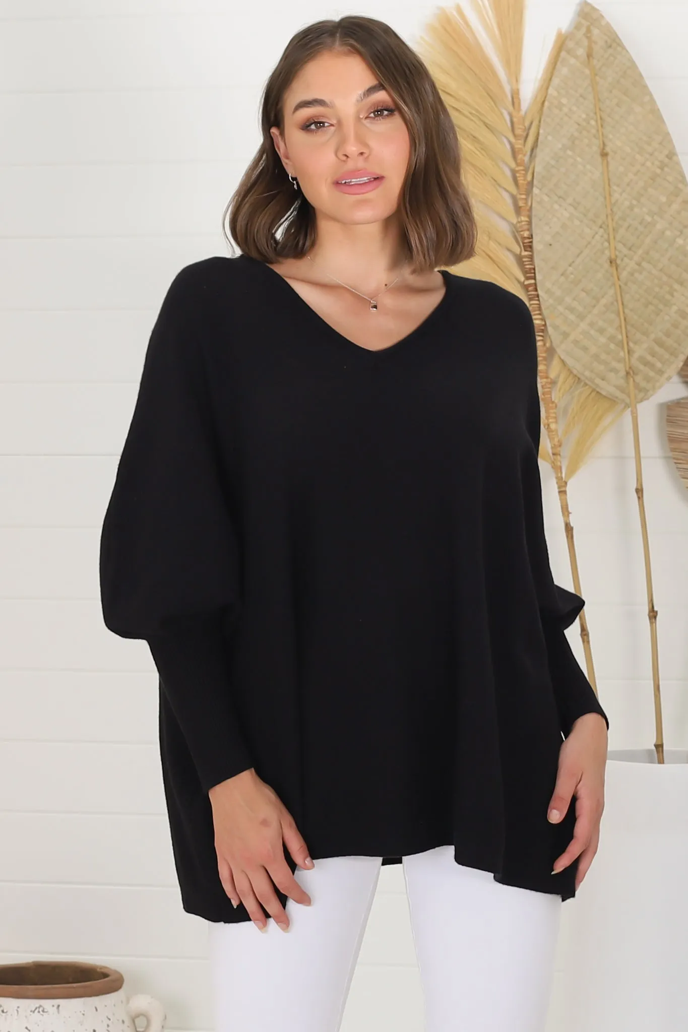 Pier Jumper - Oversized Batwing Knit Jumper sold by Salty Crush