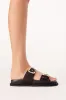 Theresa Slides - Dark Cacao Suede sold by Salty Crush