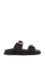 Theresa Slides - Dark Cacao Suede sold by Salty Crush