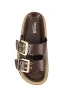 Thatcher Platform Slides - Chocolate Brown sold by Salty Crush
