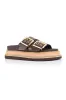 Thatcher Platform Slides - Chocolate Brown sold by Salty Crush