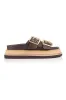 Thatcher Platform Slides - Chocolate Brown sold by Salty Crush