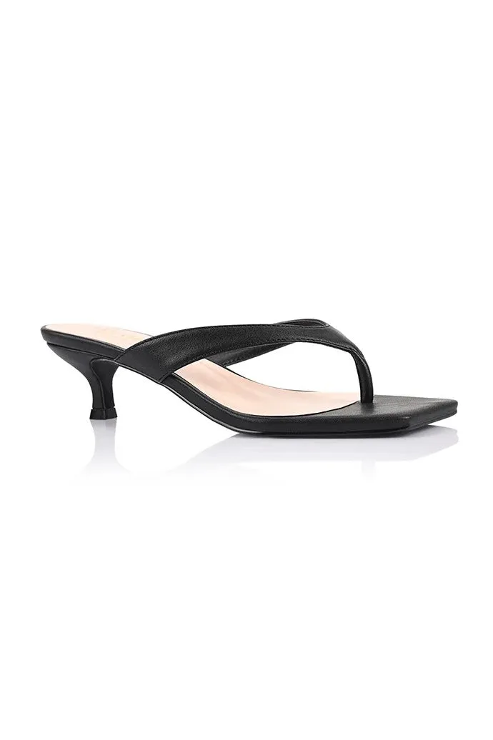 Martha Kitten Heels - Black sold by Salty Crush