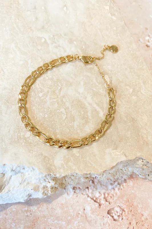 Figaro Chain Bracelet sold by Salty Crush