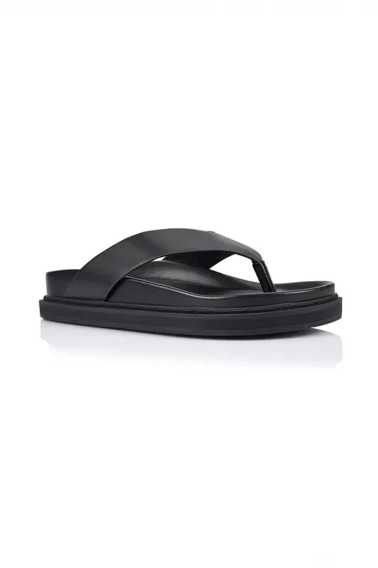 Bridget Foodbed Slides - Black sold by Salty Crush