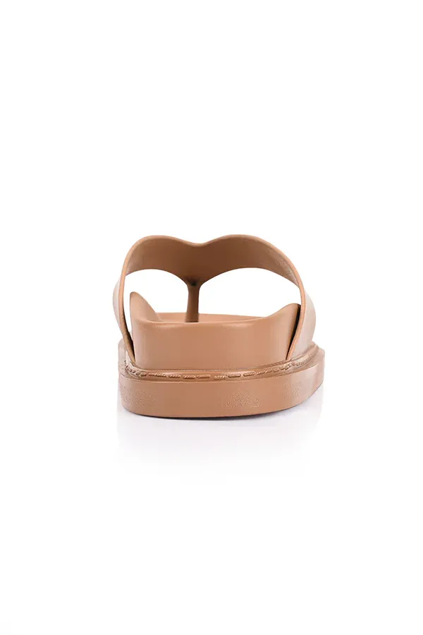 Bridget Foodbed Slides - Dark Camel Tan sold by Salty Crush product image thumbnail 4
