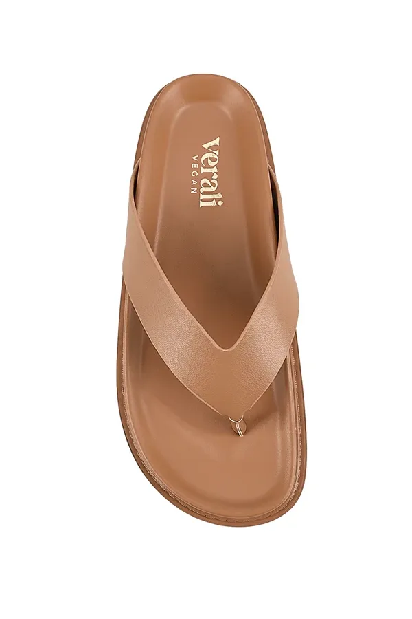 Bridget Foodbed Slides - Dark Camel Tan sold by Salty Crush product image thumbnail 2