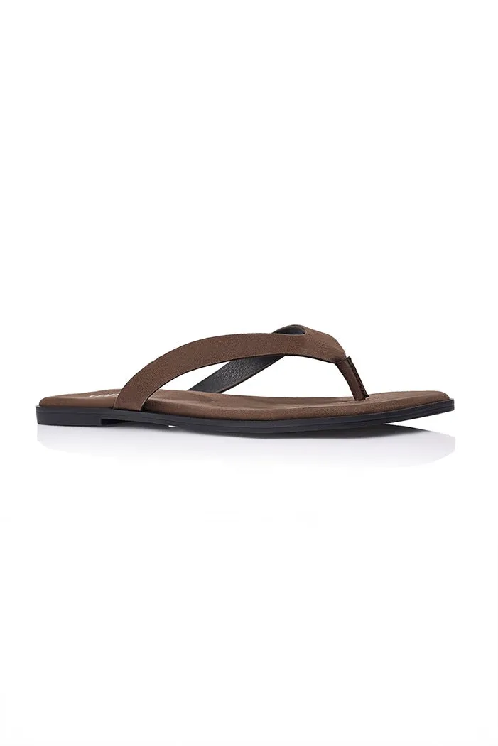 Sascha Casual Thongs - Chocolate Micro sold by Salty Crush