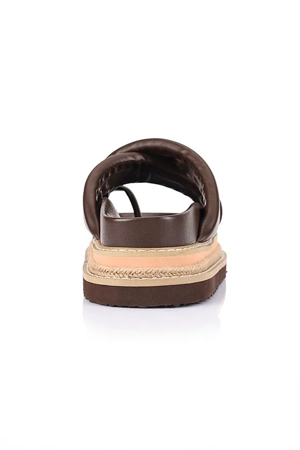 Thelma Flatform Slides - Chocolate Brown sold by Salty Crush product image thumbnail 4