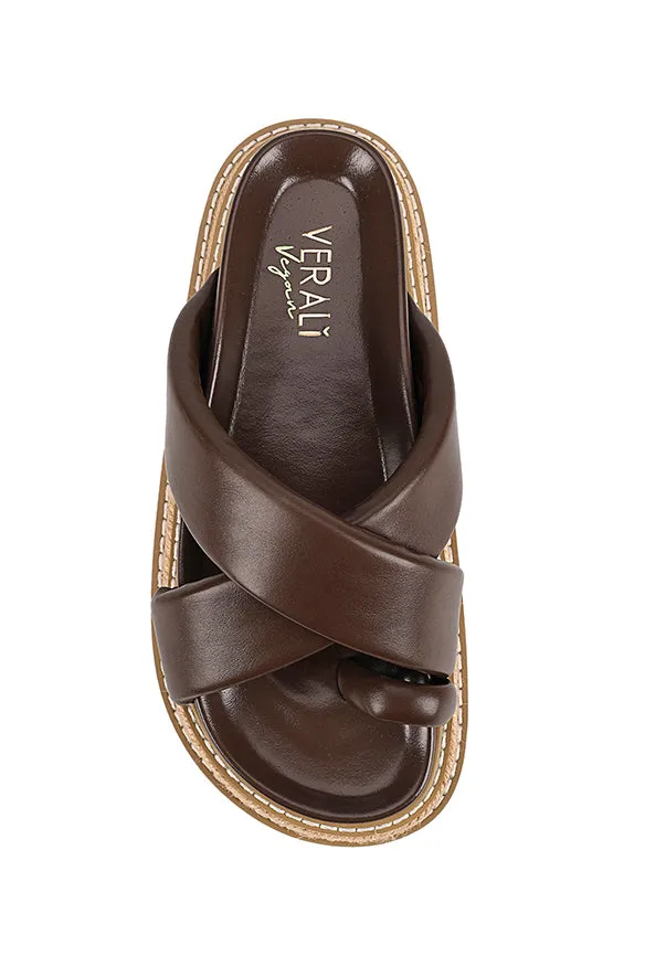 Thelma Flatform Slides - Chocolate Brown sold by Salty Crush product image thumbnail 2