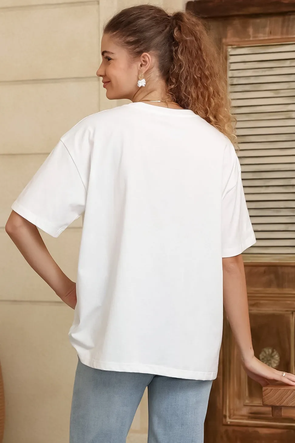 Arion T-Shirt - Crew Neck Relaxed Fit Graphic Tee in Sylas Print sold by Salty Crush product image thumbnail 5