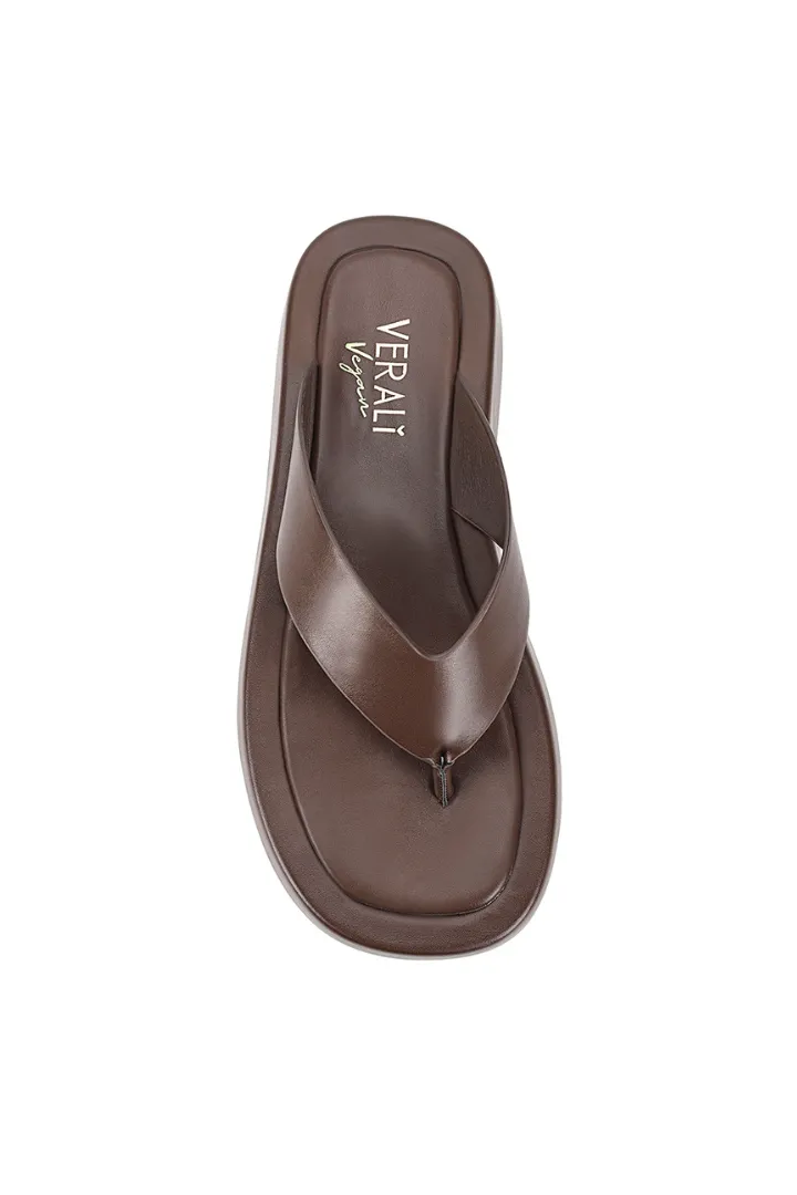 Bouncer II Flatform Thongs - Chocolate Brown sold by Salty Crush