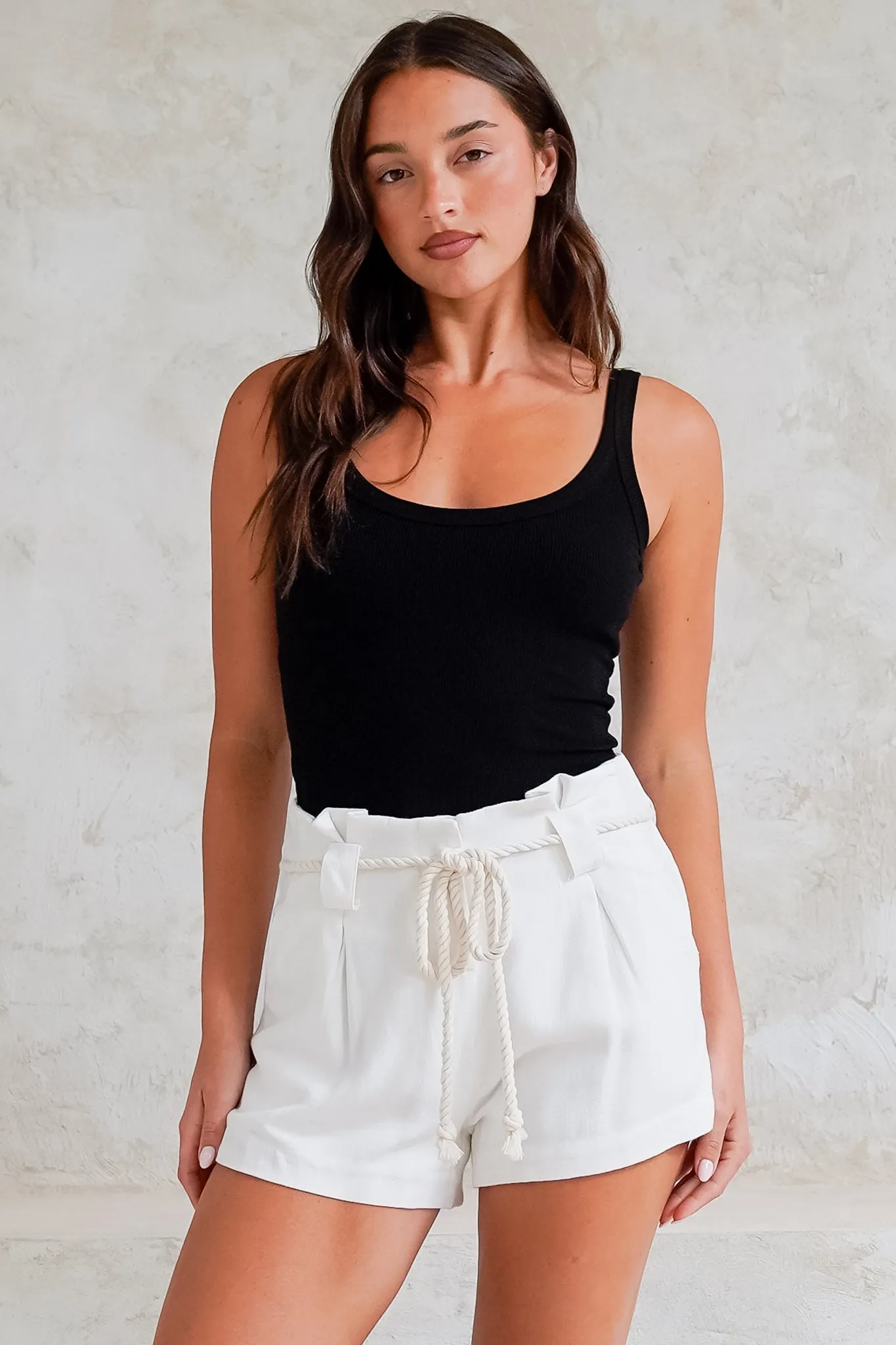 Sandy Shorts - High Waisted with Side Pockets in White sold by Salty Crush product image thumbnail 4