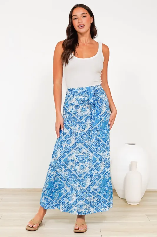 Orlia Maxi Skirt - Alix Print sold by Salty Crush