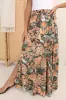 Hellen Maxi Skirt - High Waisted Skirt with Front Splits in Baloo Print sold by Salty Crush