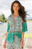 JAASE - Tulum Shirt: Concealed Button Down Relaxed Shirt in Beloved Print sold by Salty Crush