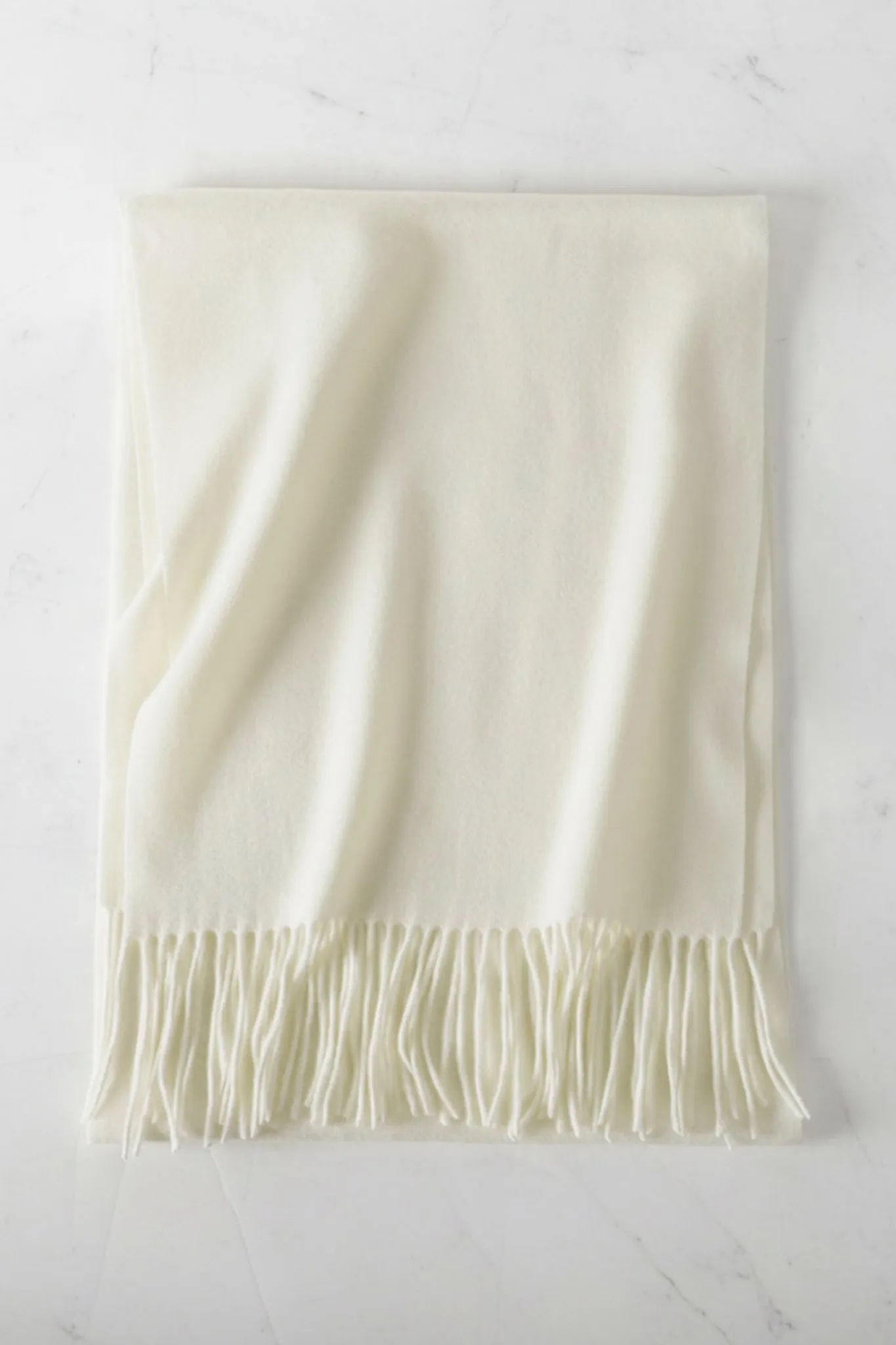 Jacory Scarf - Soft Cozy Wrap Scarf with Tassel Detail in Cream sold by Salty Crush product image thumbnail 2