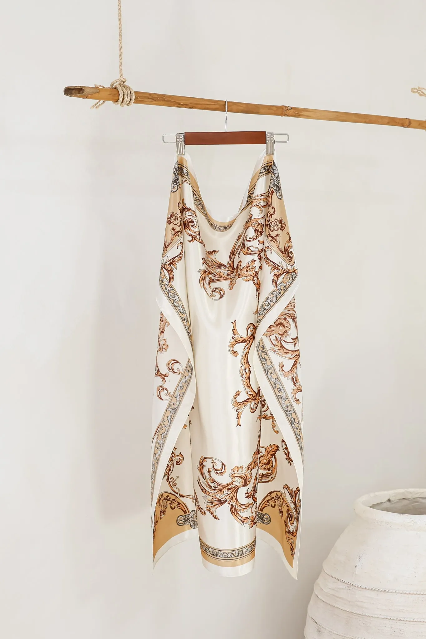 Rayne Scarf - Floral Print Cream sold by Salty Crush product image thumbnail 2