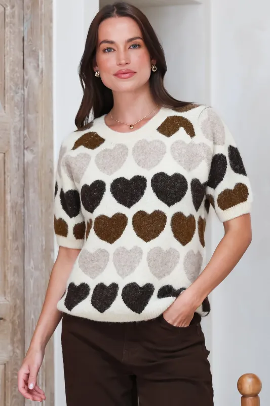 Filippa Knit Top in Coffee made by Salty Crush