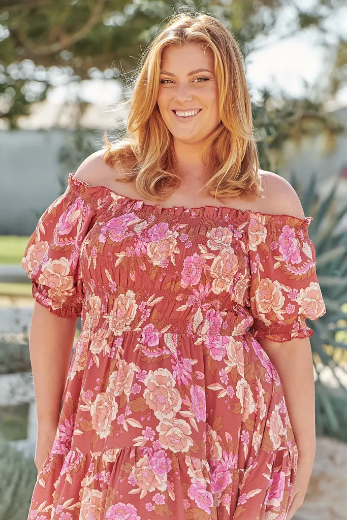 Naomi Maxi Skirt - Linen Blend High Waisted Mermaid Silhouette Skirt in Red sold by Salty Crush product image thumbnail 4